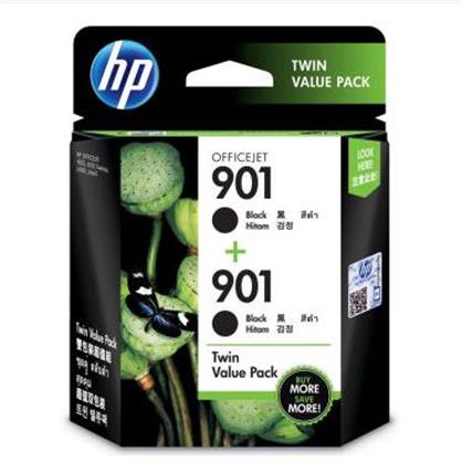 惠普（HP） E5Y52AA 901 黑色墨盒双支装(适用Officejet 4500/J4580/J4660)