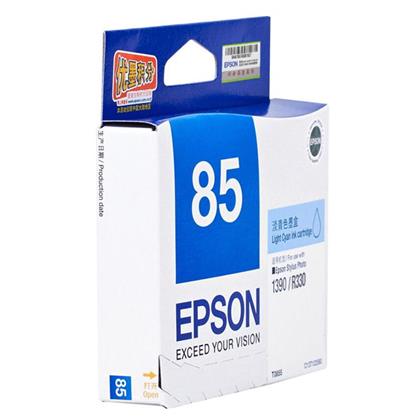 爱普生（EPSON）T0855（C13T122580) 淡青色墨盒